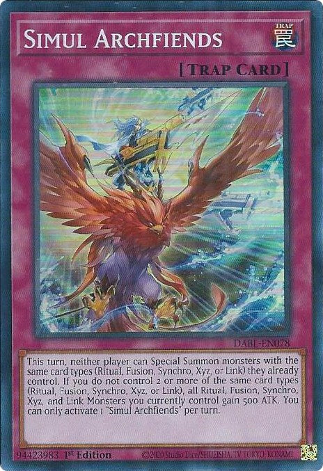 Simul Archfiends [DABL-EN078] Super Rare | Odin's Place