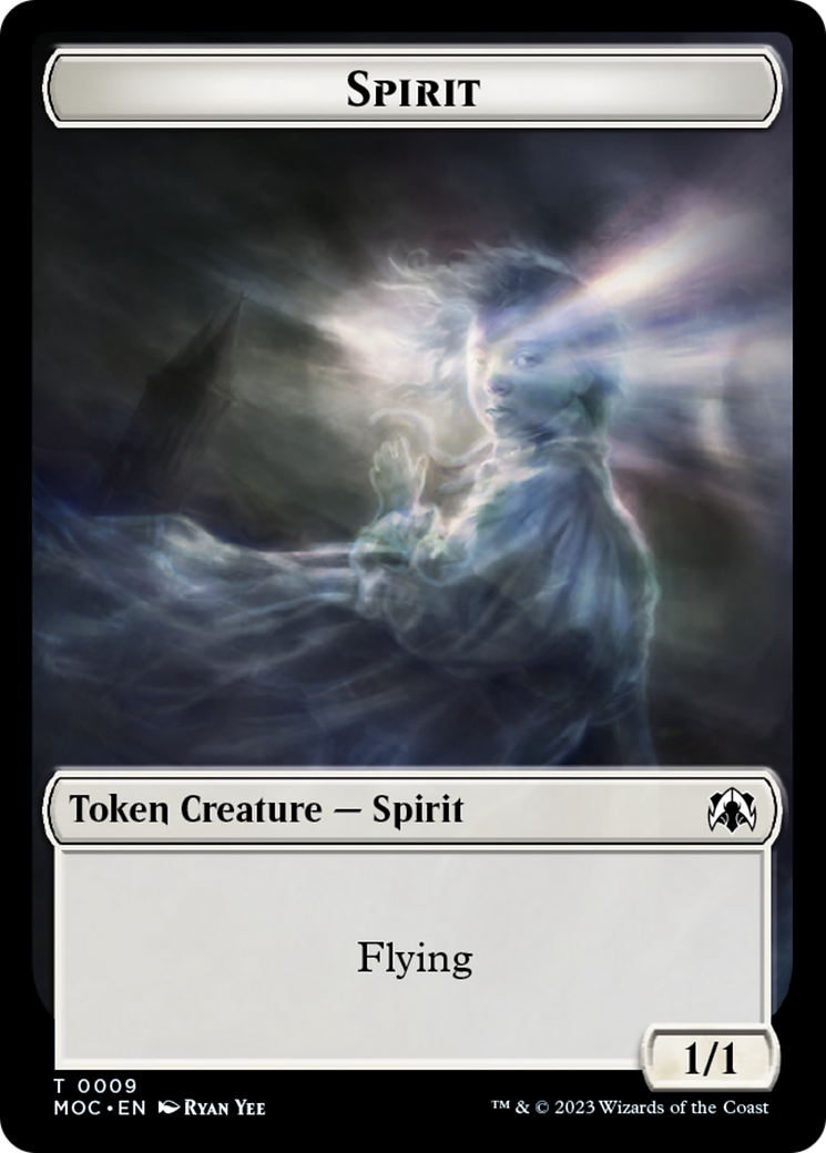 Spirt (9) // Treasure Double-Sided Token [March of the Machine Commander Tokens] | Odin's Place