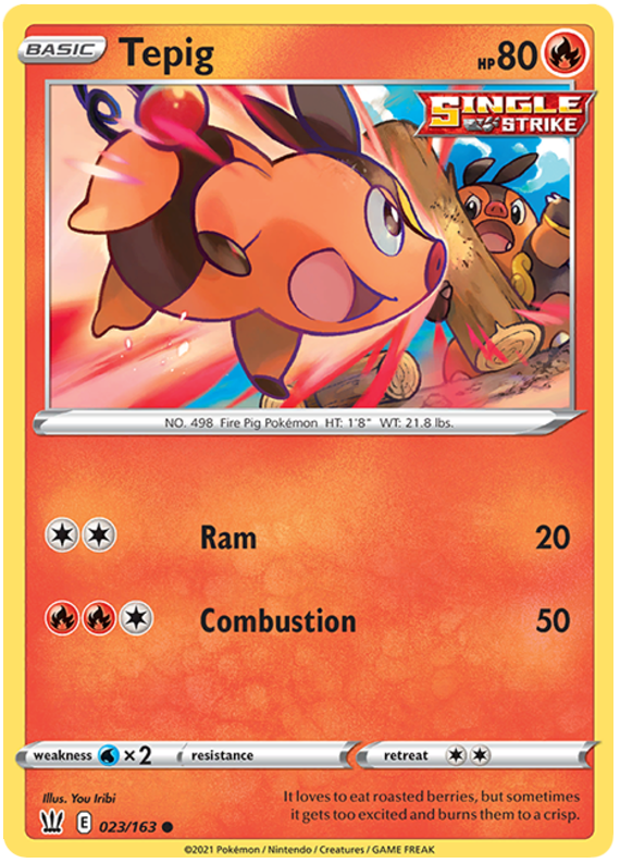 Tepig (023/163) [Sword & Shield: Battle Styles] | Odin's Place