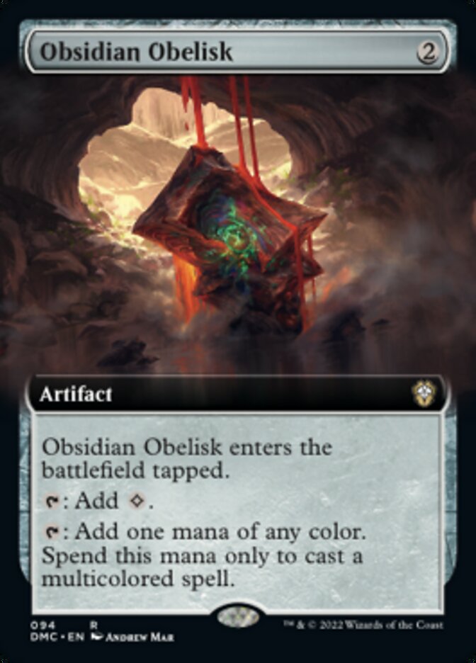 Obsidian Obelisk (Extended Art) [Dominaria United Commander] | Odin's Place
