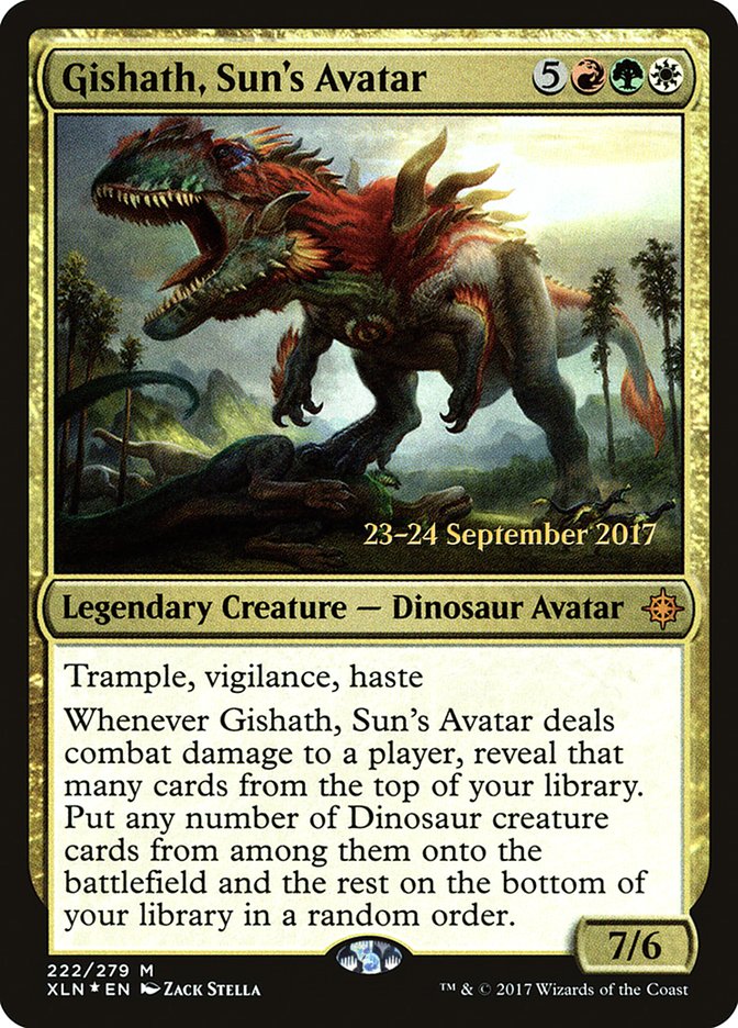 Gishath, Sun's Avatar (222) [Ixalan Prerelease Promos] | Odin's Place
