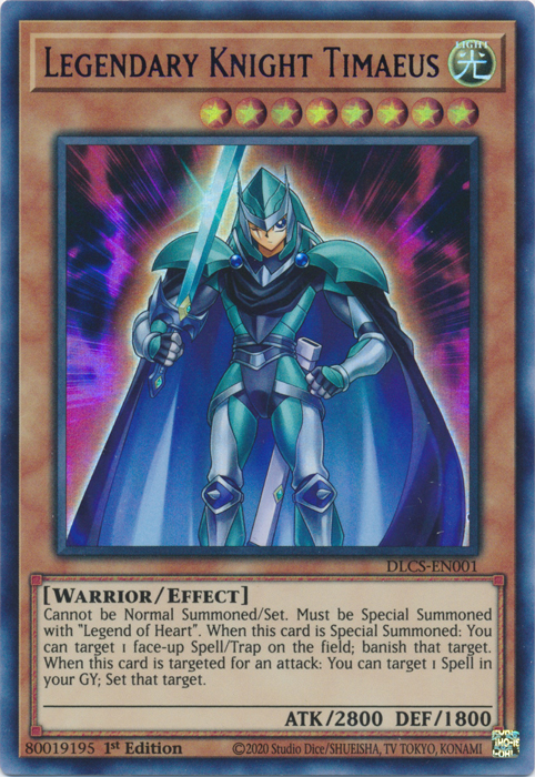 Legendary Knight Timaeus (Blue) [DLCS-EN001] Ultra Rare | Odin's Place