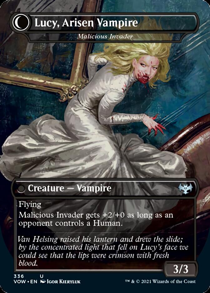 Innocent Traveler // Malicious Invader - Lucy Westenra // Lucy, Arisen Vampire [Innistrad: Crimson Vow] | Odin's Place