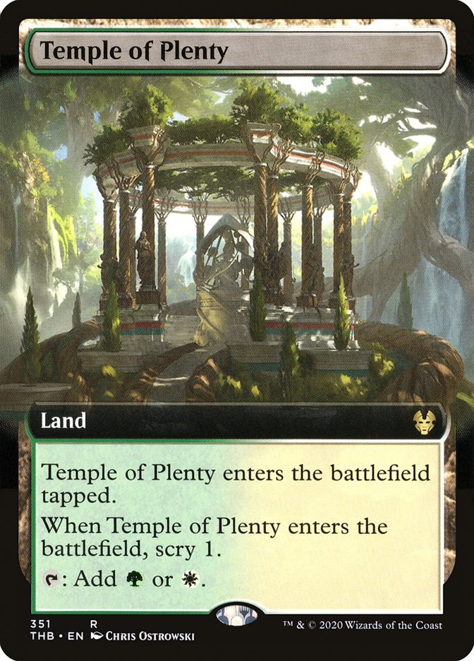 Temple of Plenty (Extended Art) [Theros Beyond Death] | Odin's Place