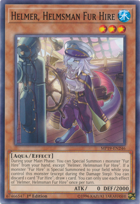 Helmer, Helmsman Fur Hire [MP19-EN246] Common | Odin's Place