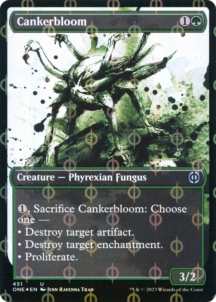 Cankerbloom (Showcase Ichor Step-and-Compleat Foil) [Phyrexia: All Will Be One] | Odin's Place