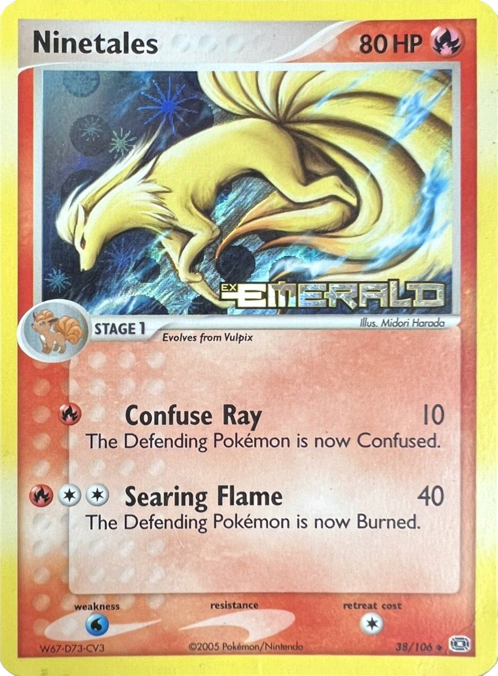 Ninetales (38/106) (Stamped) [EX: Emerald] | Odin's Place