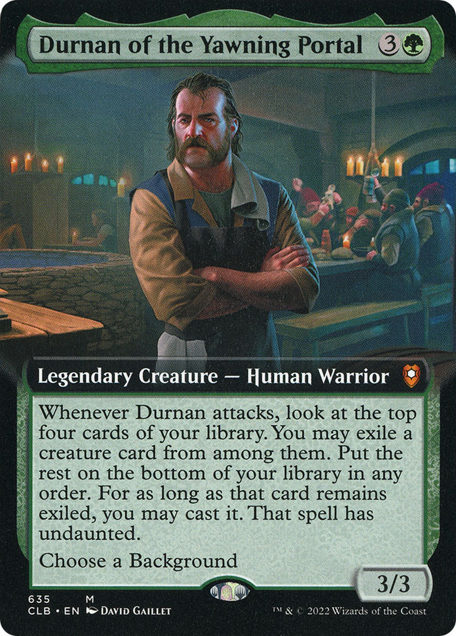 Durnan of the Yawning Portal (Extended Art) [Commander Legends: Battle for Baldur's Gate] | Odin's Place