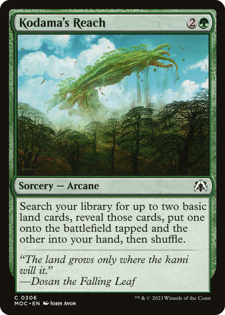 Kodama's Reach [March of the Machine Commander] | Odin's Place