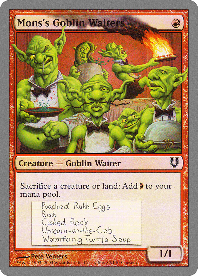 Mons's Goblin Waiters (82) [Unhinged] | Odin's Place