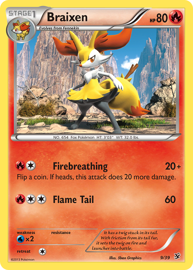 Braixen (9/39) [XY: Kalos Starter Set] | Odin's Place