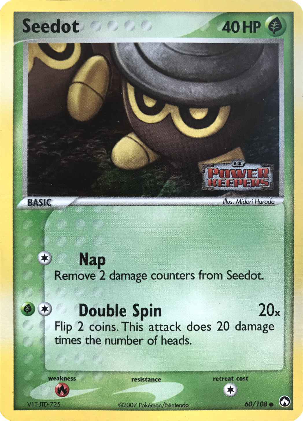 Seedot (60/108) (Stamped) [EX: Power Keepers] | Odin's Place