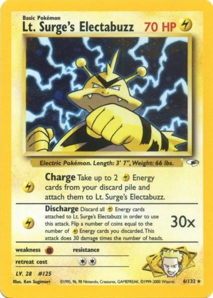Lt. Surge's Electabuzz (6/132) [Gym Heroes Unlimited] | Odin's Place