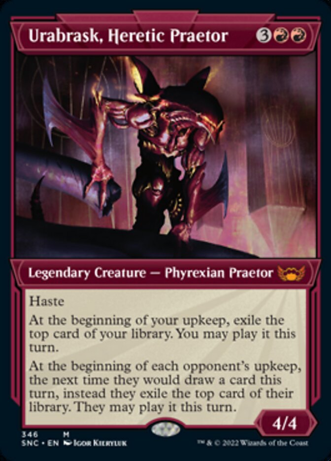 Urabrask, Heretic Praetor (Showcase Art Deco) [Streets of New Capenna] | Odin's Place