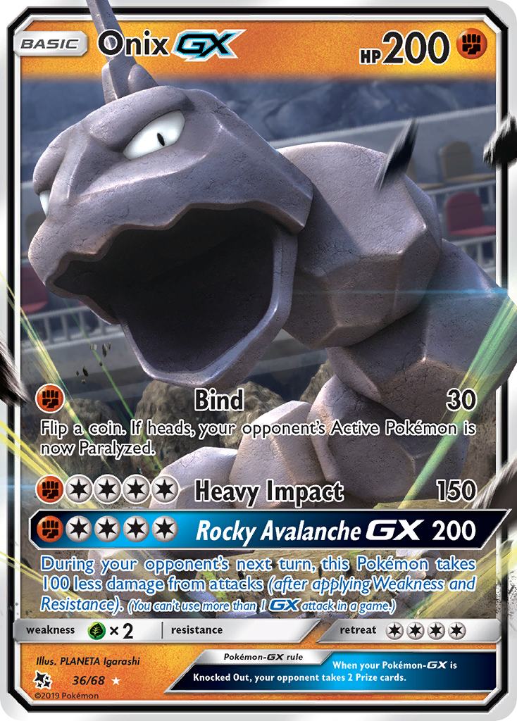 Onix GX (36/68) [Sun & Moon: Hidden Fates] | Odin's Place