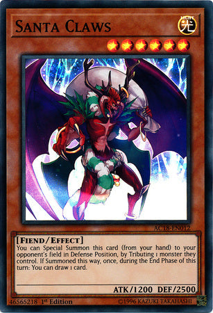Santa Claws [AC18-EN012] Super Rare | Odin's Place