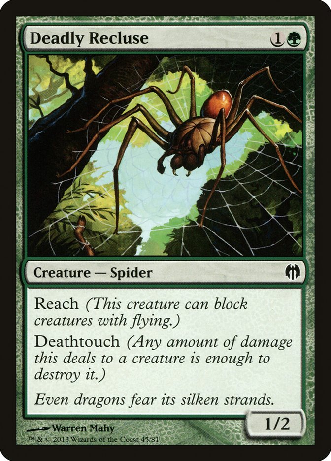 Deadly Recluse (45) [Duel Decks: Heroes vs. Monsters] | Odin's Place