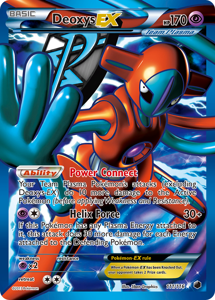 Deoxys EX (111/116) [Black & White: Plasma Freeze] | Odin's Place