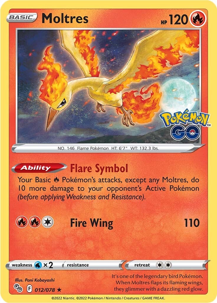 Moltres (012/078) [Pokémon GO] | Odin's Place