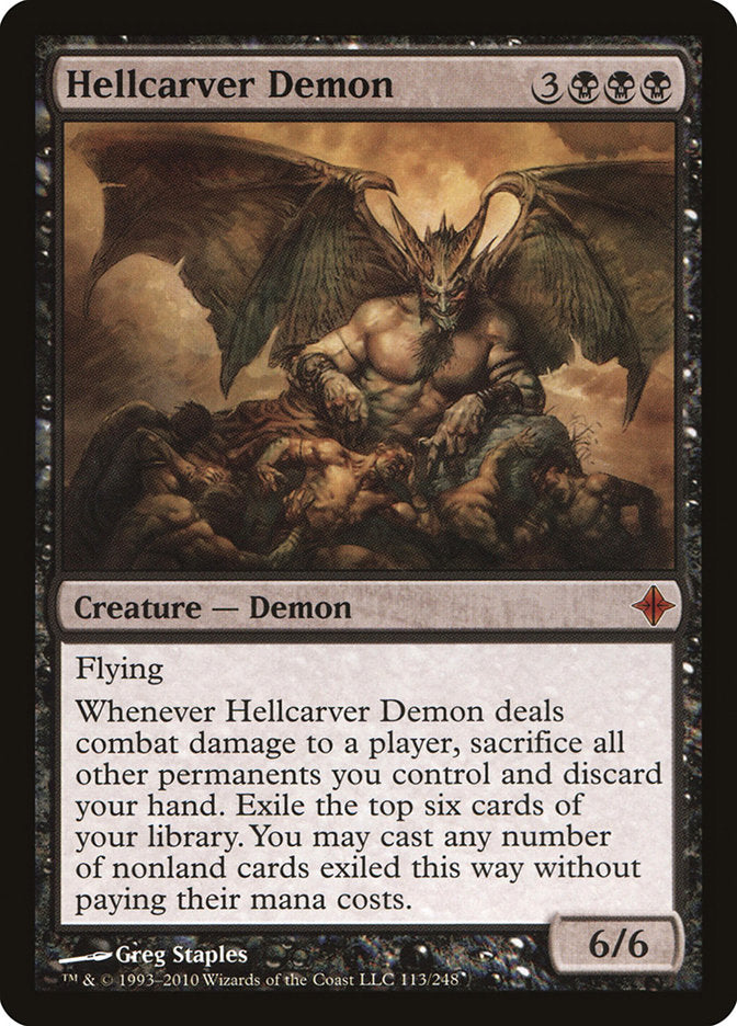Hellcarver Demon (113) [Rise of the Eldrazi] | Odin's Place