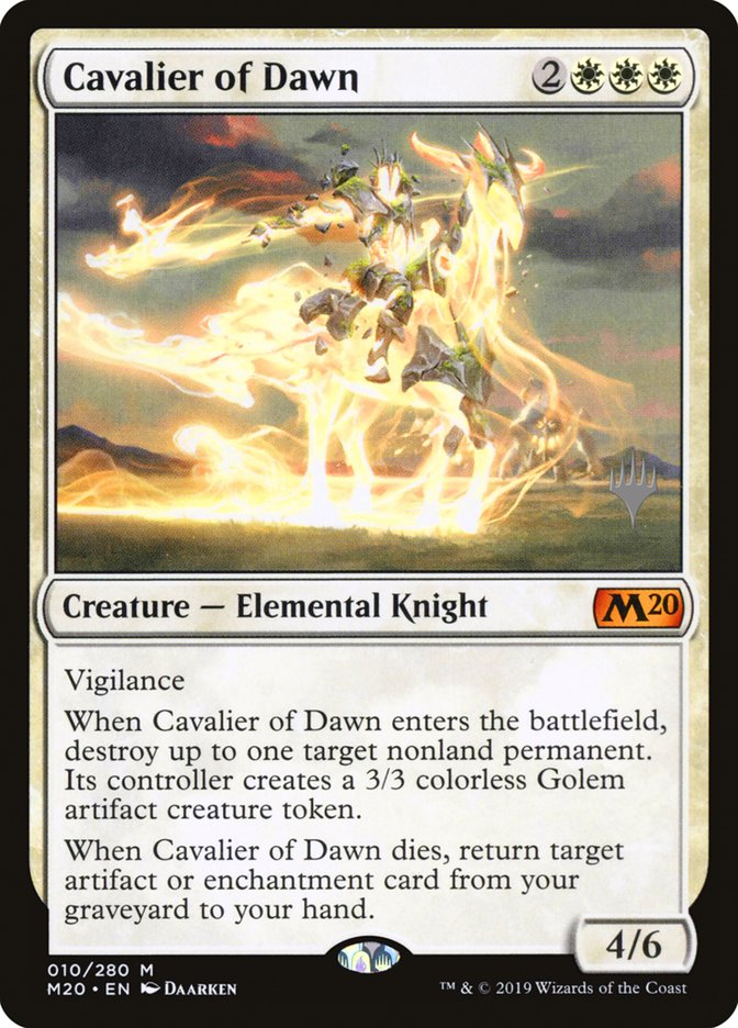 Cavalier of Dawn (Promo Pack) [Core Set 2020 Promos] | Odin's Place