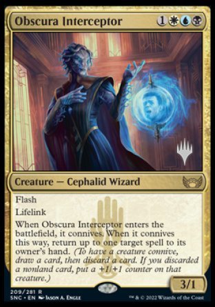 Obscura Interceptor (Promo Pack) [Streets of New Capenna Promos] | Odin's Place
