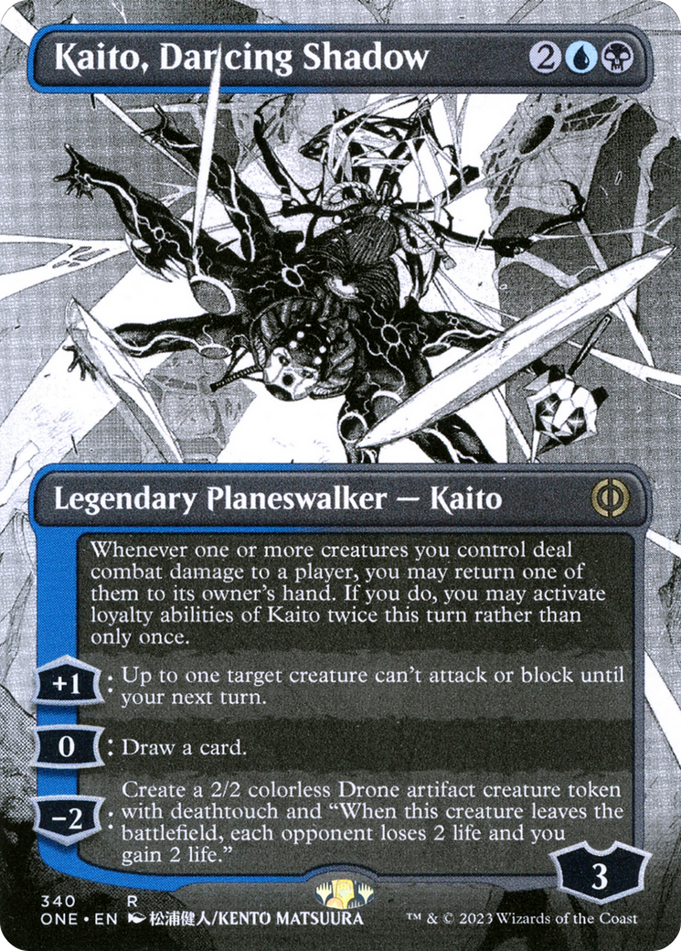 Kaito, Dancing Shadow (Borderless Manga) [Phyrexia: All Will Be One] | Odin's Place