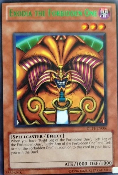 Exodia the Forbidden One (Green) [DL11-EN006] Rare | Odin's Place