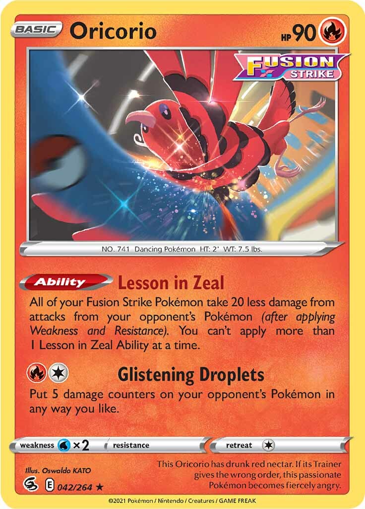 Oricorio (042/264) [Sword & Shield: Fusion Strike] | Odin's Place