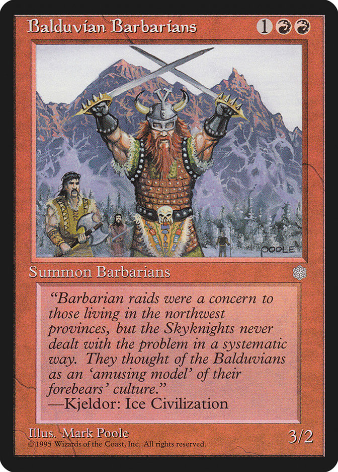 Balduvian Barbarians (172) [Ice Age] | Odin's Place