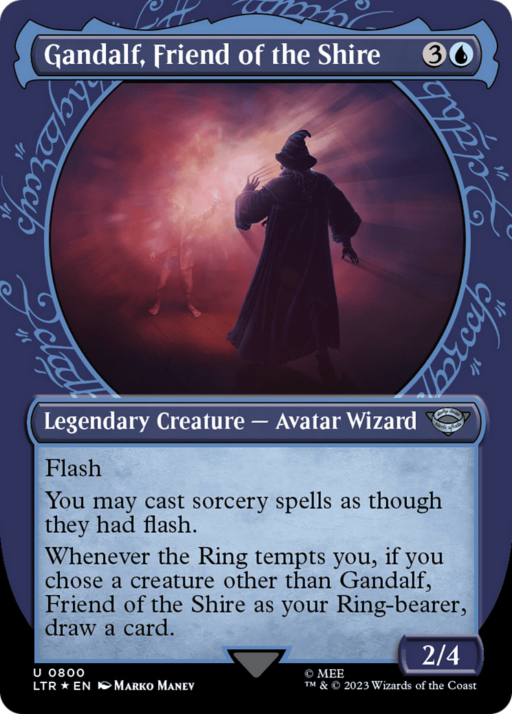 Gandalf, Friend of the Shire (Showcase) (Surge Foil) [The Lord of the Rings: Tales of Middle-Earth] | Odin's Place