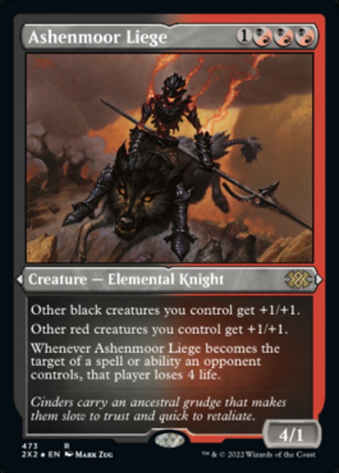 Ashenmoor Liege (Foil Etched) [Double Masters 2022] | Odin's Place