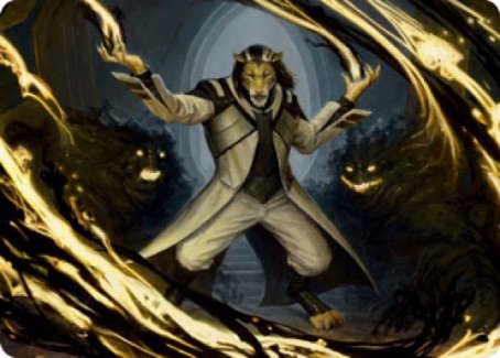 Leonin Lightscribe Art Card [Strixhaven: School of Mages Art Series] | Odin's Place