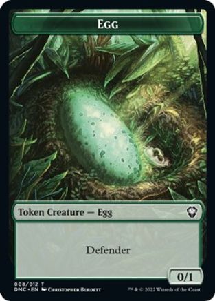 Snake // Egg Double-Sided Token [Dominaria United Commander Tokens] | Odin's Place