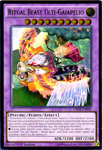 Ritual Beast Ulti-Gaiapelio (UTR) [CROS-EN045] Ultimate Rare | Odin's Place