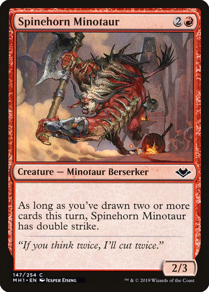 Spinehorn Minotaur (147) [Modern Horizons] | Odin's Place