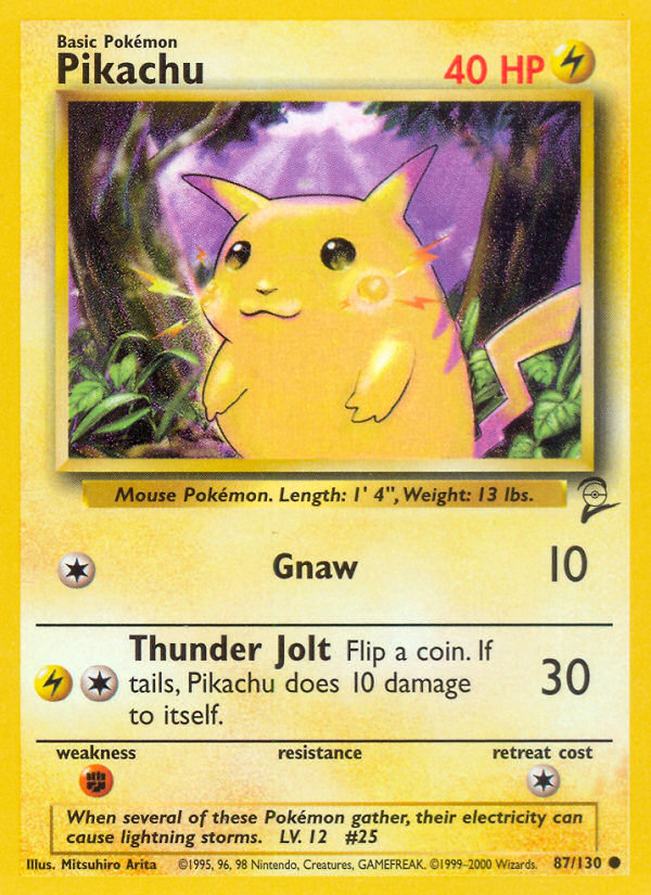 Pikachu (87/130) [Base Set 2] | Odin's Place