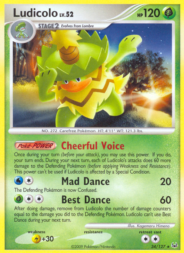 Ludicolo (34/127) [Platinum: Base Set] | Odin's Place