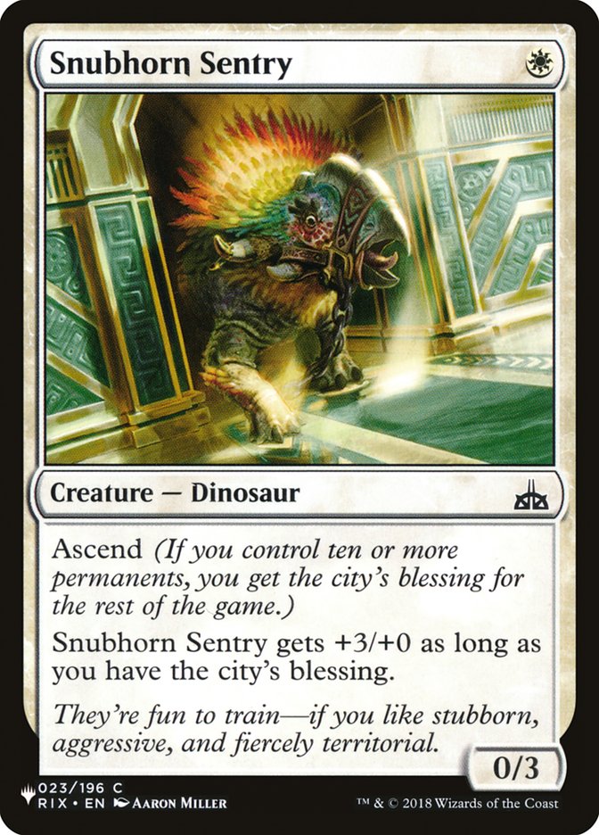 Snubhorn Sentry [The List] | Odin's Place