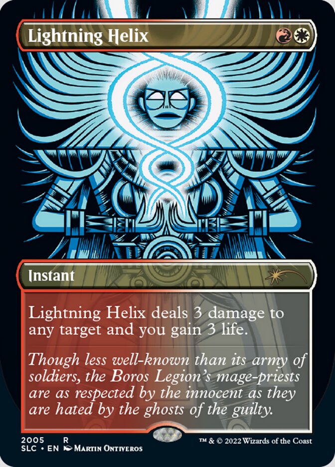 Lightning Helix (Borderless) [Secret Lair 30th Anniversary Countdown Kit] | Odin's Place