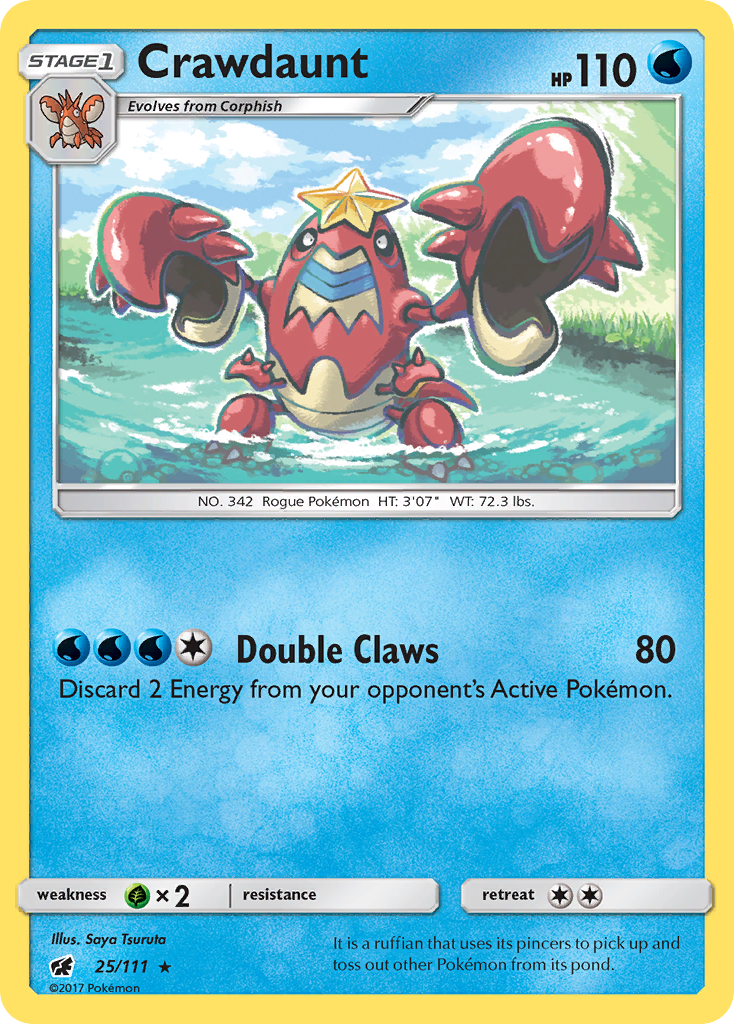 Crawdaunt (25/111) [Sun & Moon: Crimson Invasion] | Odin's Place