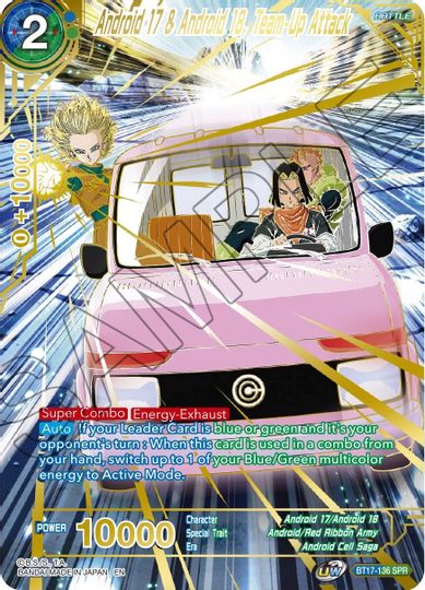 Android 17 & Android 18, Team-Up Attack (SPR) (BT17-136) [Ultimate Squad] | Odin's Place