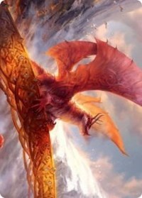 Goldspan Dragon Art Card [Kaldheim Art Series] | Odin's Place