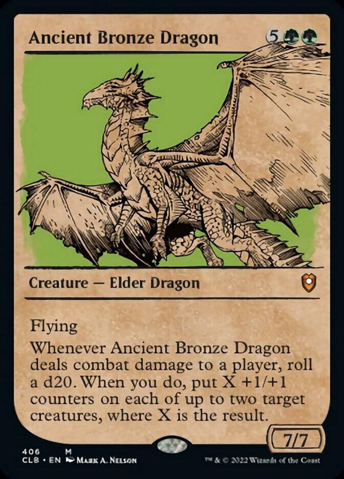 Ancient Bronze Dragon (Showcase) [Commander Legends: Battle for Baldur's Gate] | Odin's Place