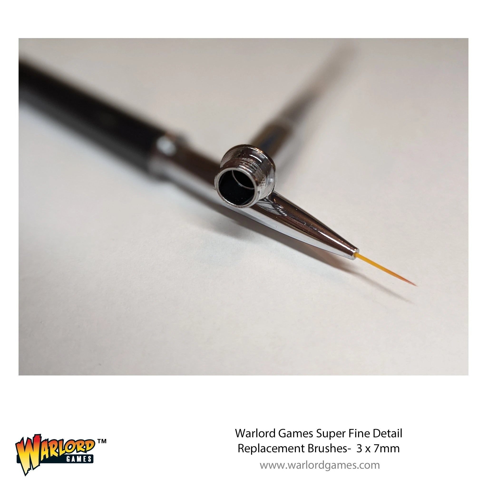Warlord Games Super Fine 7mm Brush Tips (3) | Odin's Place