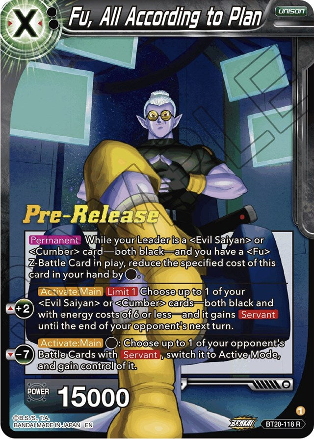 Fu, All According to Plan (BT20-118) [Power Absorbed Prerelease Promos] | Odin's Place