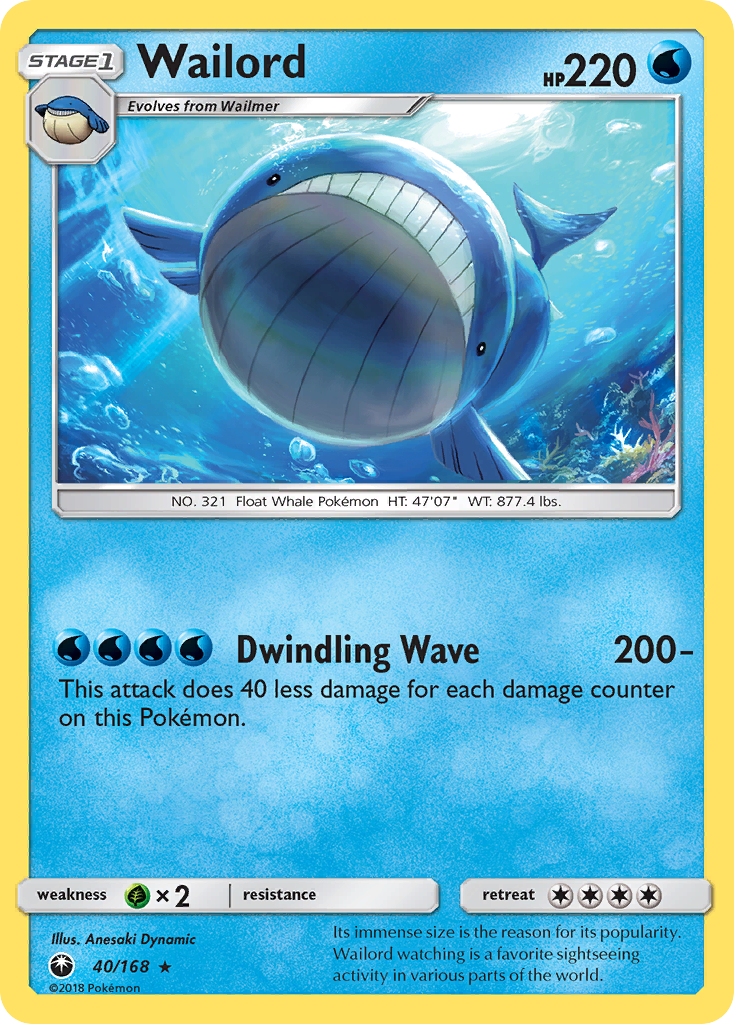 Wailord (40/168) [Sun & Moon: Celestial Storm] | Odin's Place