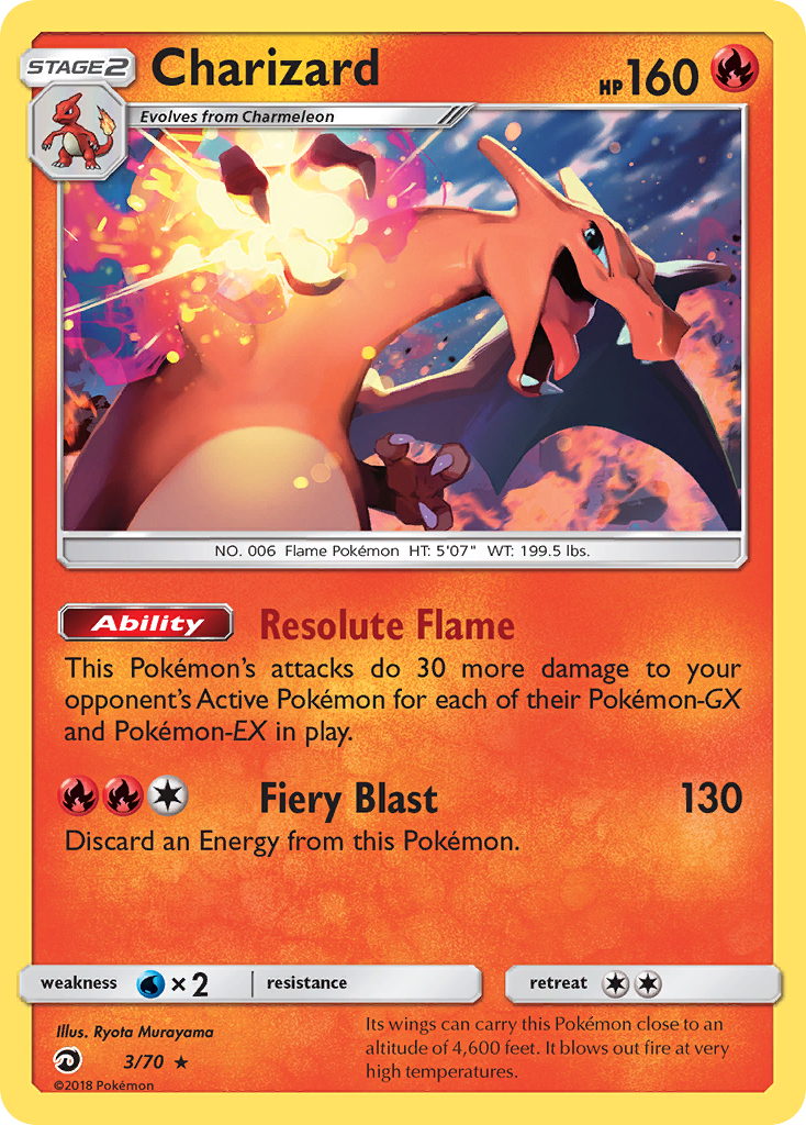 Charizard (3/70) [Sun & Moon: Dragon Majesty] | Odin's Place
