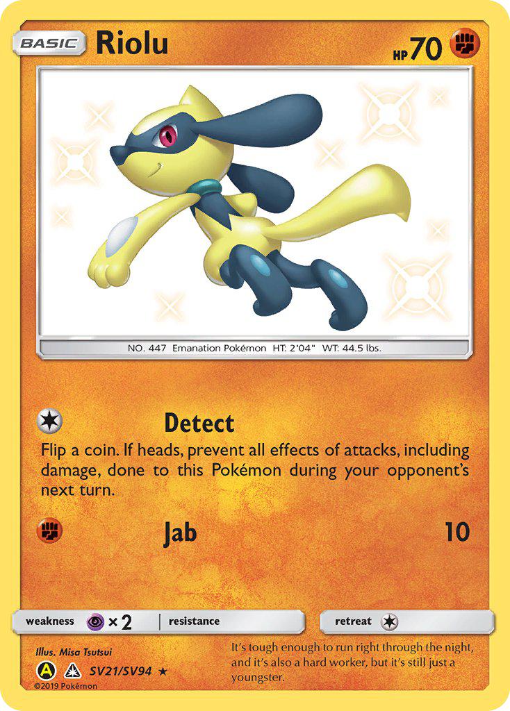 Riolu (SV21/SV94) [Sun & Moon: Hidden Fates - Shiny Vault] | Odin's Place