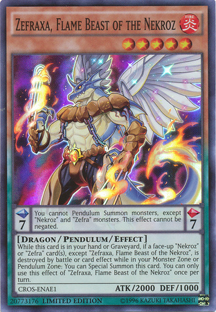 Zefraxa, Flame Beast of the Nekroz [CROS-ENAE1] Super Rare | Odin's Place